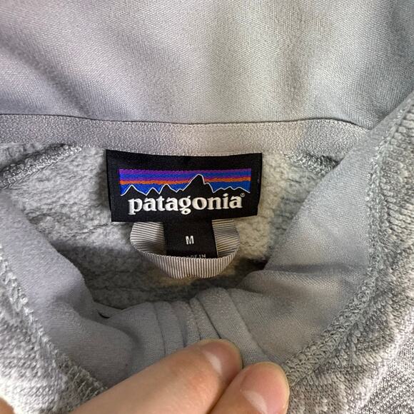 Patagonia Womens M Better Sweater 1/4 Zip Gray Aztec Pullover Longsleeve 25618 - Picture 4 of 7